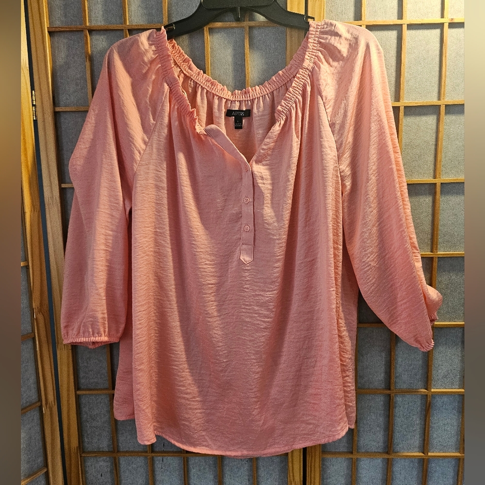 Apt. 9 Women's Blush Dusty Rose Blouse